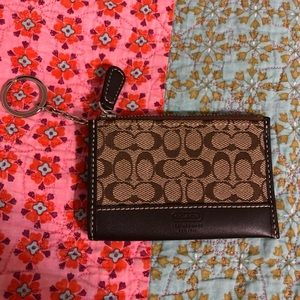 Coach signature skinny wallet/id case
